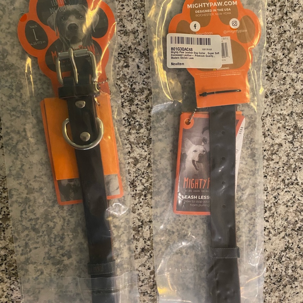 Brand New Leather Large Dog Collar